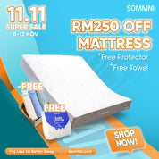 [11.11 SUPER SALE] The Sommni Mattress + FREE Mattress Protector + FREE Towel Set